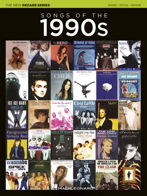 The New Decade Series: Songs of the 1990s, Piano, Vocal and Guitar. 9781540070937