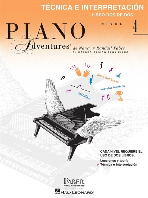 Piano Adventures, nivel 4: técnica e interpretación, libro dos de dos