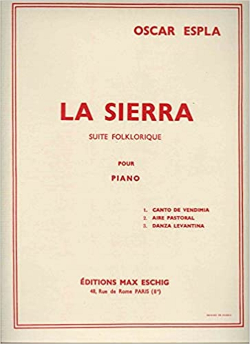 La Sierra, para piano