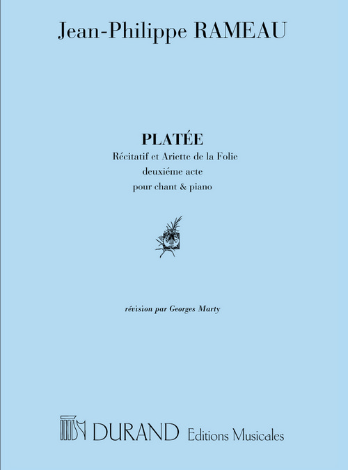 Platée, recitatif et arietta de la Folie, 2è acte, chant et piano