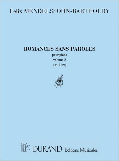 Romances sans paroles, vol. 2 (11 à 19), piano. 9790044003365