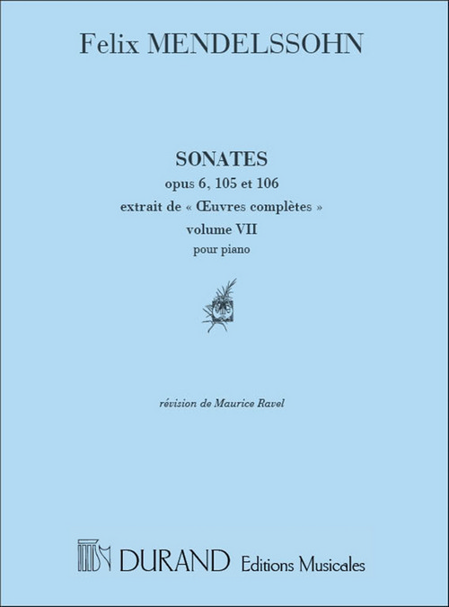 Oeuvres completes, vol. 7, pour piano (Op. 6, 105, 106), révision de Maurice Ravel
