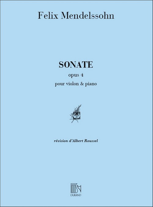 Sonate pour violon et piano, op. 4. 9790044004966