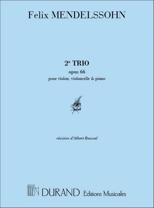 Trio nº 2, Op. 66, pour violon, violoncelle et piano. 9790044004980