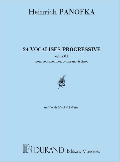 24 Vocalises progressives, Op. 81, pour soprano ou mezzo-soprano ou ténor