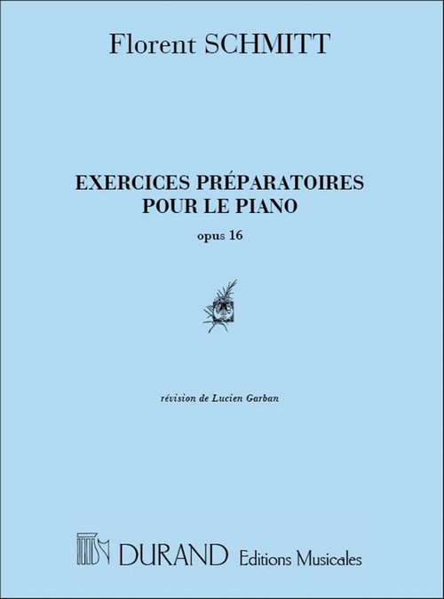 Exercices préparatoires pour le piano, Opus 16