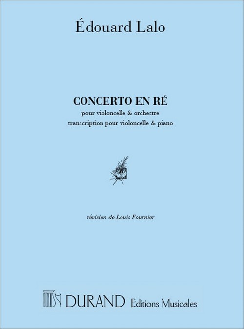 Concerto en Ré, transcription pour violoncelle et piano