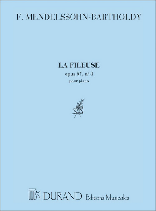 La Fileuse, Opus 67 nº 4, pour piano, Score. 9790044006700