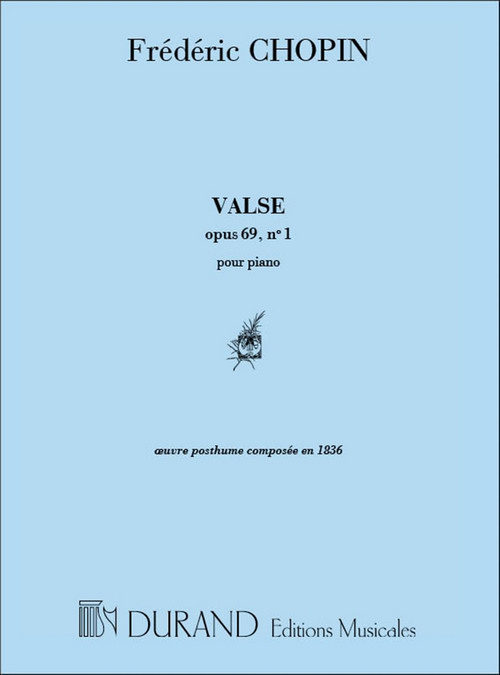 Valse, Op. 69 nº 1, pour piano. 9790044007998