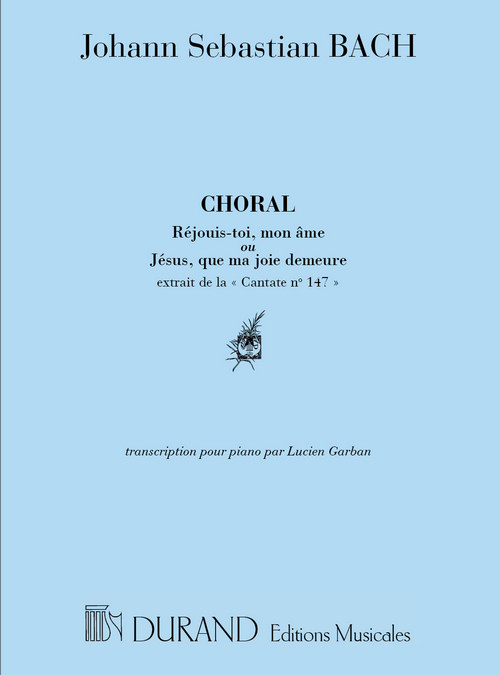 Choral: Jésus, que ma joie demeure, transcription pour piano