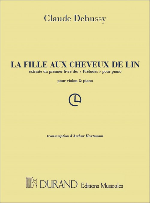La fille au Cheveux de Lin, transcription pour violon et piano
