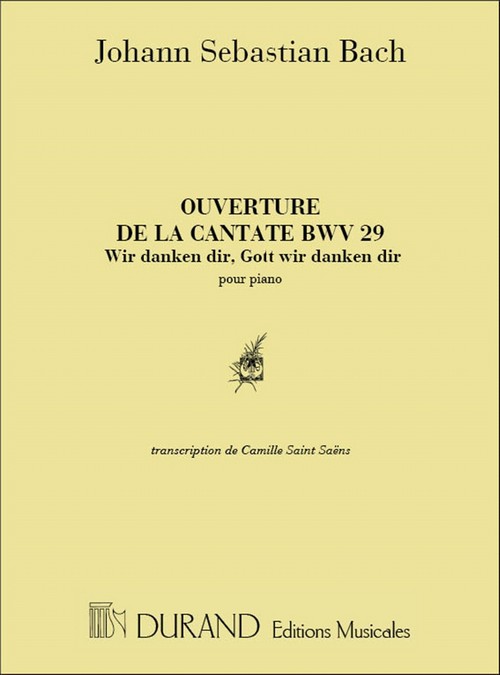 Ouverture, extrait de Cantate nº 28, piano (Saint Saens)