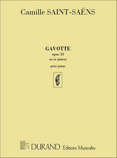 Gavotte en Ut mineur pour piano, opus 23