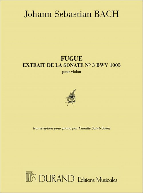 Fugue, extrait de la Sonate nº 3 BWV 1005, pour violon