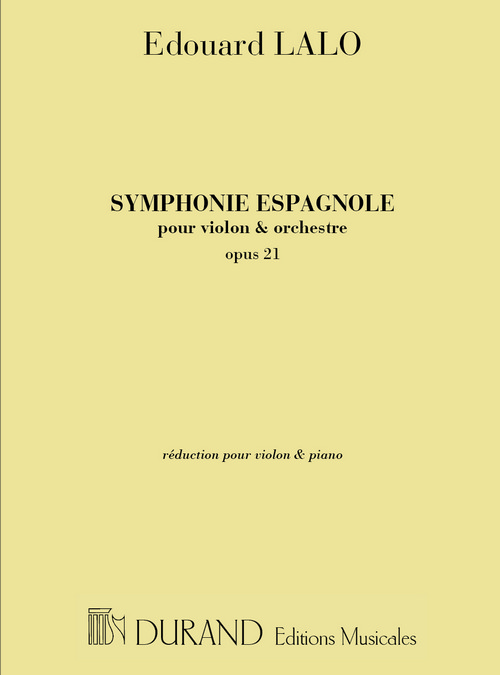 Symphonie espagnole, réduction pour violon et piano