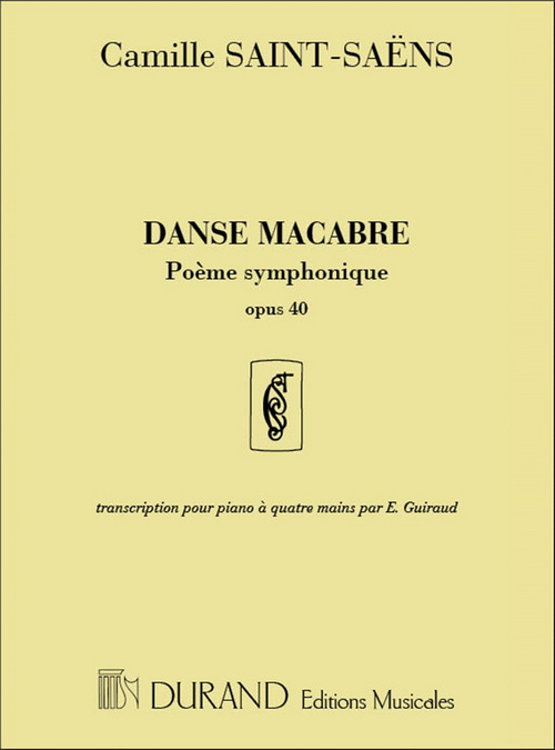 Danse macabre, op. 40, poème symphonique, pour piano à 4 mains