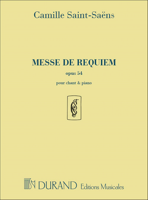 Messe de Requiem, Opus 54, pour chant et piano