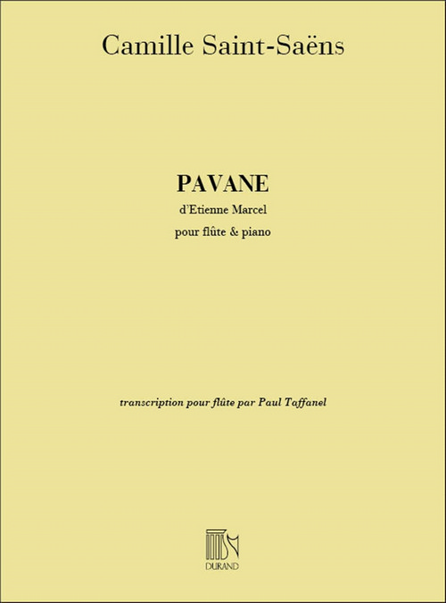 Pavane d'Etienne Marcel, pour flûte et piano. 9790044021864