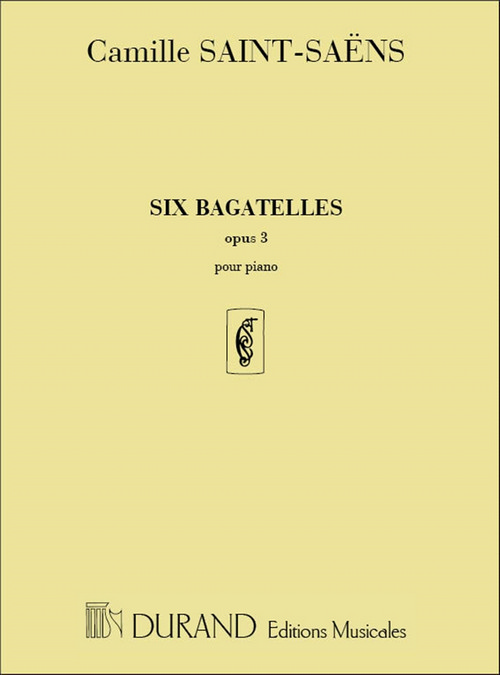 Six bagatelles, opus 3, pour piano. 9790044021918