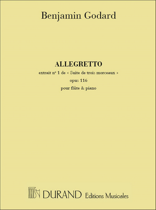 Suite de trois morceaux, op. 116 nº 1: Allegretto, pour flûte et piano