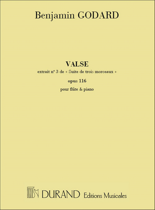 Suite de trois morceaux, op. 116 nº 3: Valse, pour flûte et piano