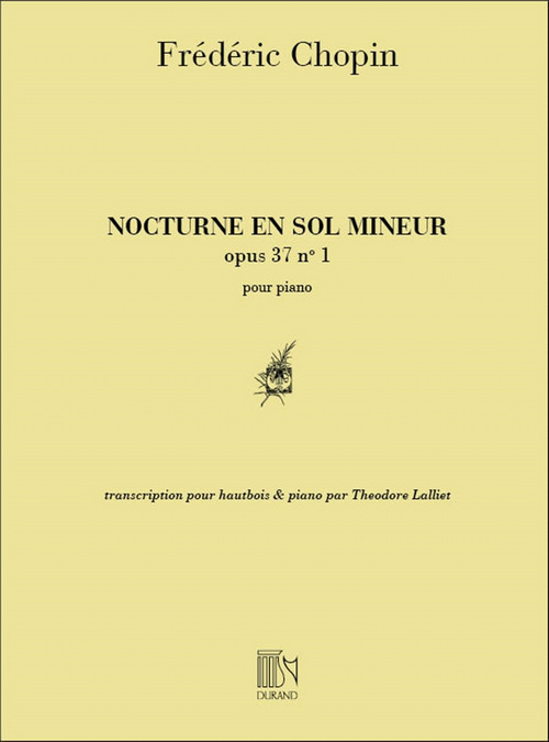 Nocturne, Op. 37 nº 1, hautbois et piano. 9790044024728