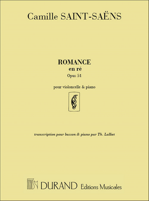Romance, Op. 51, pour basson et piano
