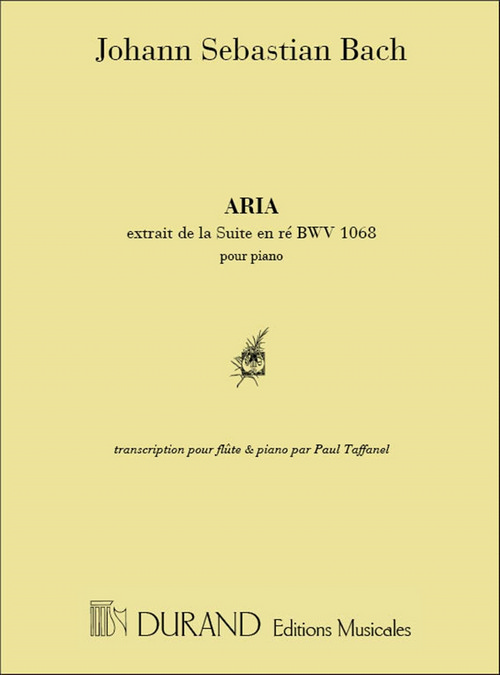 Aria, extrait de la Suite en Re BWV 1068, pour flûte et piano