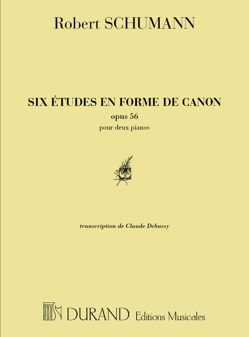 6 Études en forme de canon Opus 56, transcription de C. A. Debussy, pour 2 pianos