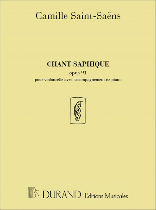 Chant saphique, Op. 91, pour violoncelle et piano. 9790044079445