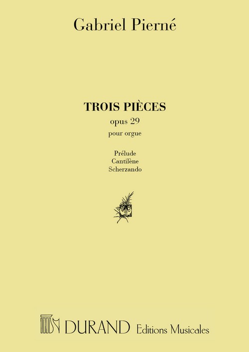 Trois pièces, opus 29: Prélude. Cantilène. Scherzando