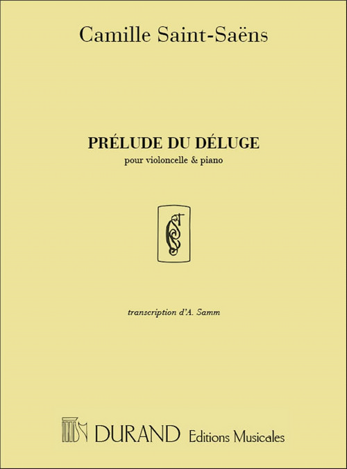 Prélude du déluge, pour violoncelle et piano