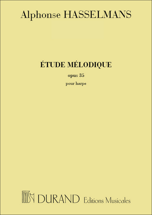 Étude mélodique, Op. 35, pour harpe