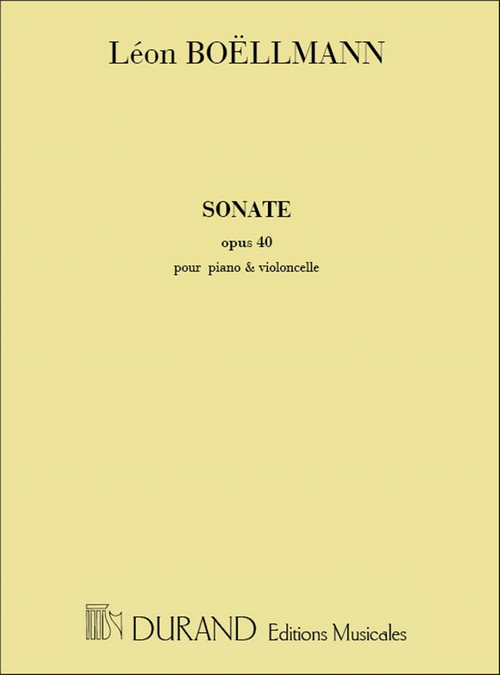 Sonate, pour violoncelle et piano, opus 40