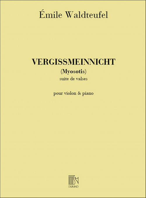 Vergissmeinnicht, pour violon et piano