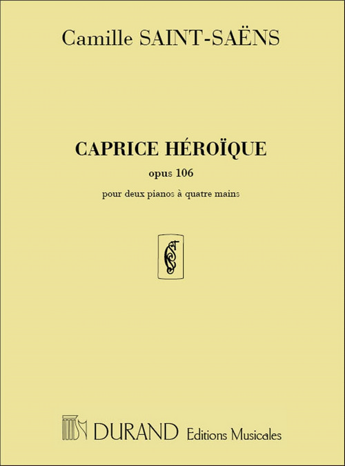 Caprice héroïque, Opus 106, pour 2 pianos. 9790044028726