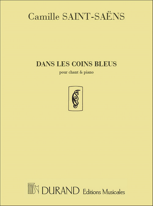Dans les coins bleus, pour chant et piano