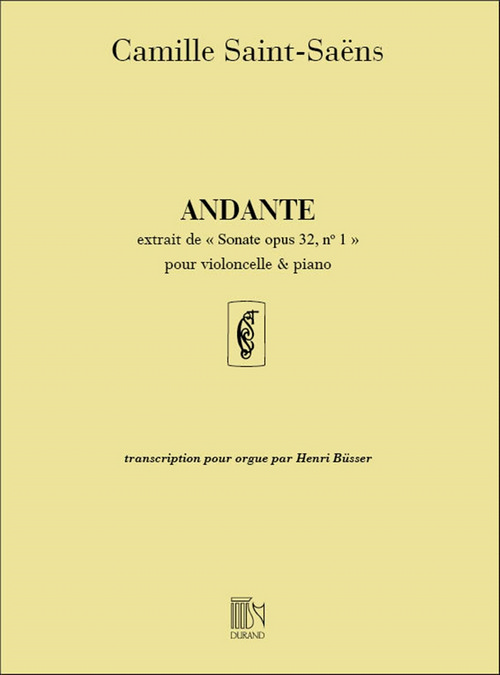 Andante, extrait de Sonate Op. 32 nº 1, pour orgue