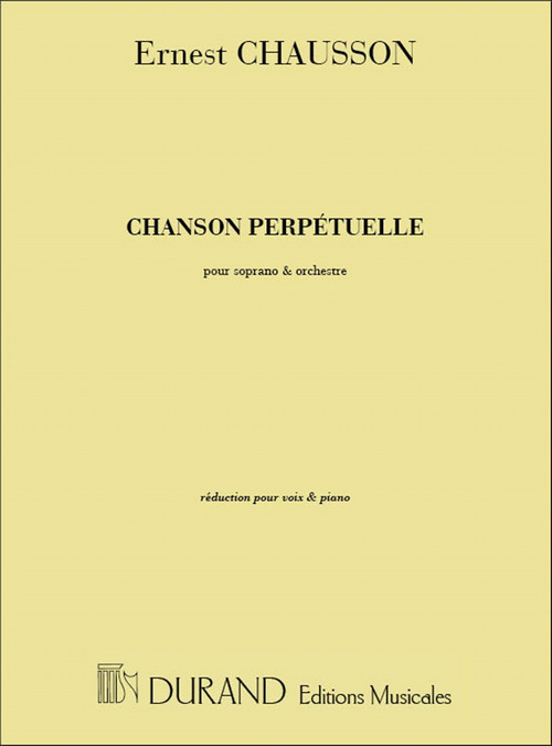 Chanson perpetuèlle, pour chant et piano