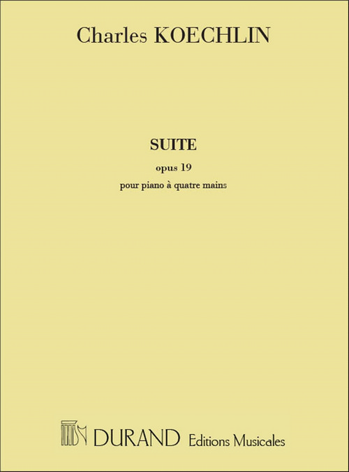 Suite, Opus 19, pour piano à quatre mains