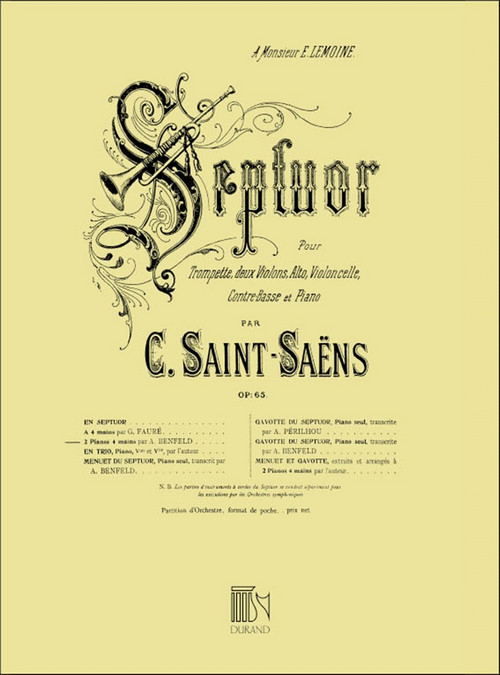 Septuor, pour 2 pianos (Benfeld)