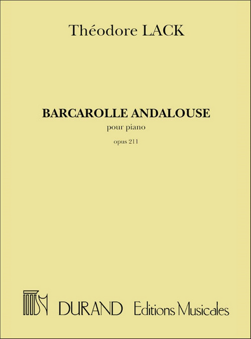 Barcarolle andalouse, Opus 211, pour piano