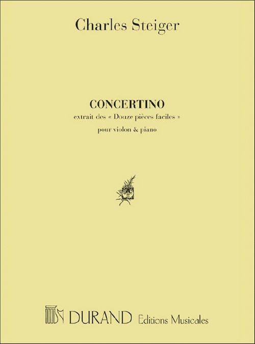 Concertino, pour violon et piano