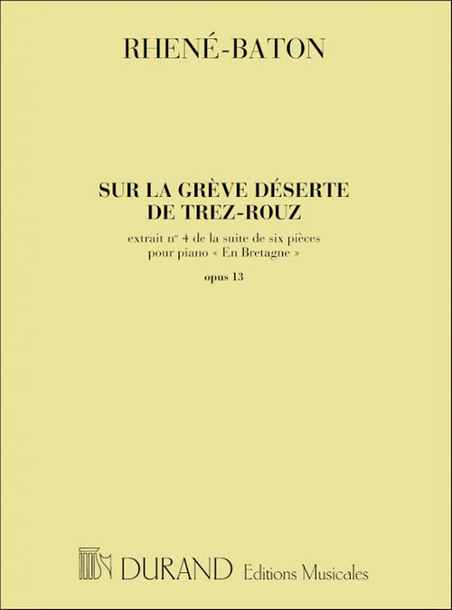 En Bretagne: Sur la grève déserte de Trez-Rouz, pour piano