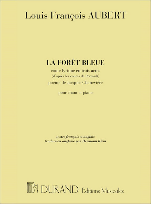 La fôret bleue, pour chant et piano