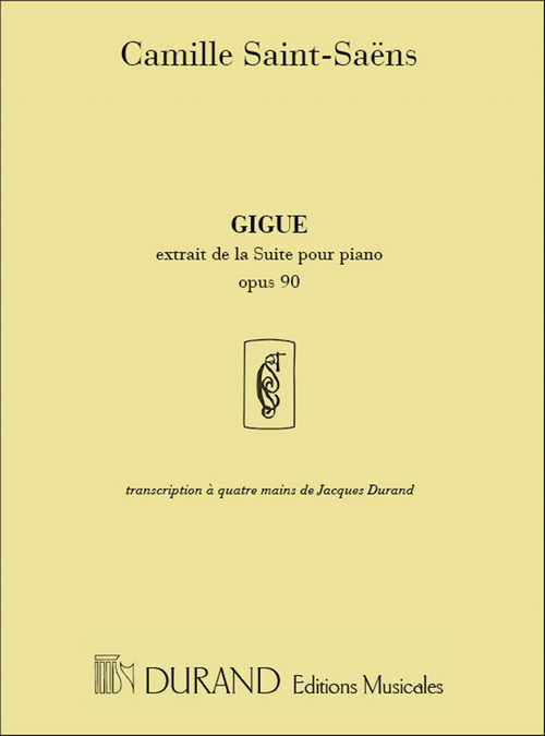 Gigue, extrait de la Suite pour piano op. 90, pour piano à 4 mains