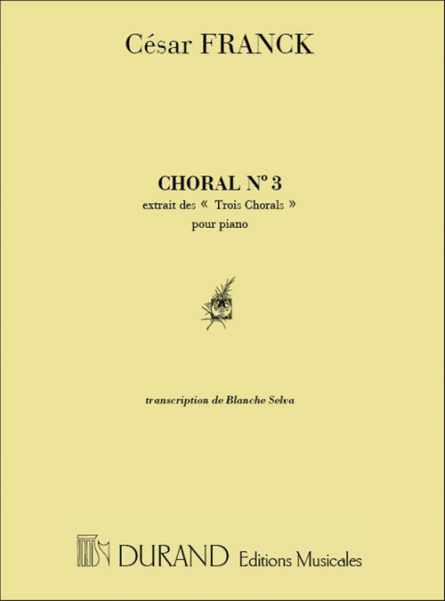 Choral nº 3, pour piano (Blanche Selva)