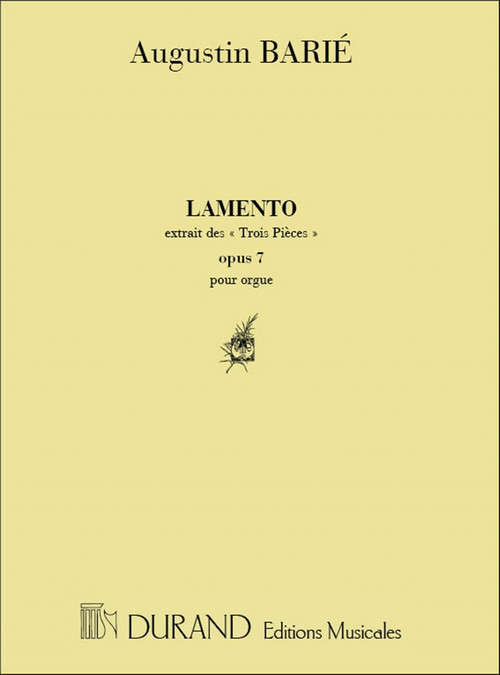 Lamento, Opus 7 nº 2, pour orgue