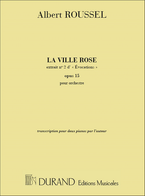 La ville rose, pour piano