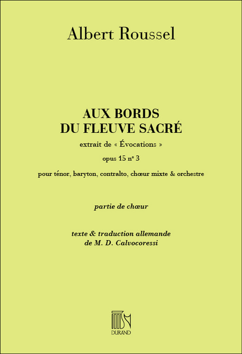 Aux bords du fleuve, pour 4 voix